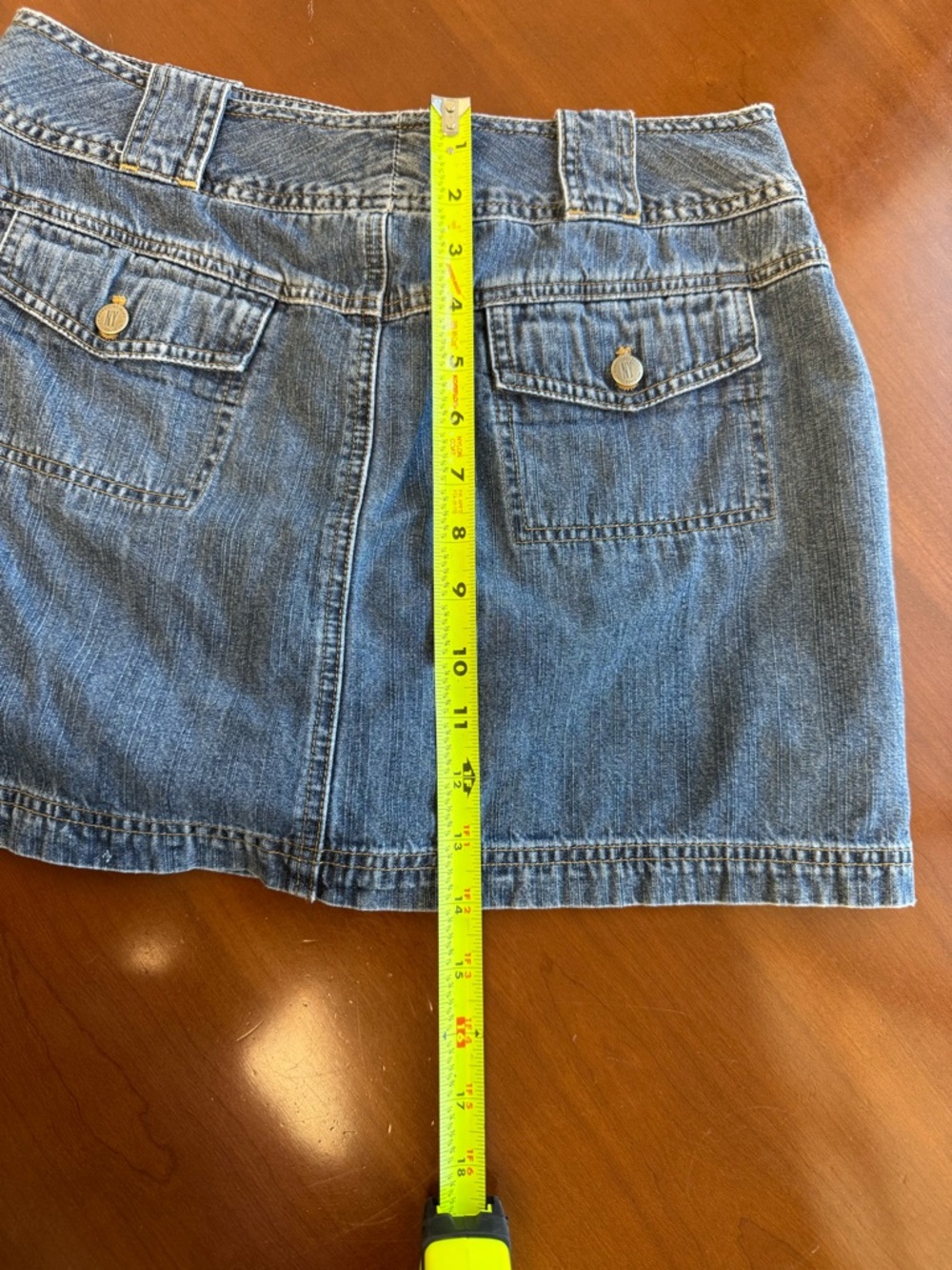 New York & Company Light Blue Denim Mini Skirt - Picture 6 of 6